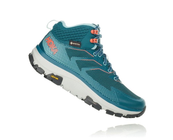 Hoka One One Toa GORE-TEX Womens UK - Light Turquoise Walking Shoes - GRKIP6129